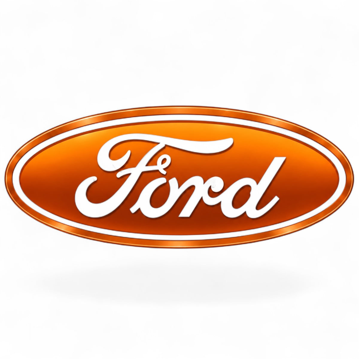 FORD - Orange Oval Pillow